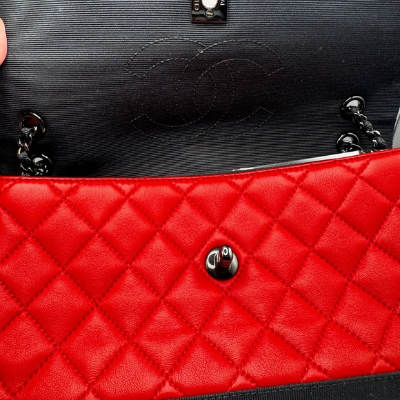 CHANEL 2016-1018 grosgrain leather crossbody with original card - Picture 10 of 12